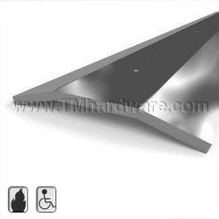 Zero #664STST Utility Threshold, 4" Stainless Steel, 7 Gauge Thickness, .5" Height