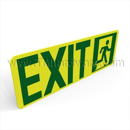 Photoluminescent Exit Marking, Door Mounted Exit