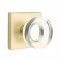 Emtek 5110 Mushroom Knob with Square Rosette Satin Brass