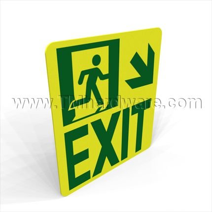 Photoluminescent Exit Marking, Intermediate Wall Mounted