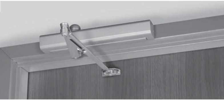Norton 8301 Surface Door Closer with Slimline Cover in Top Jamb Mount
