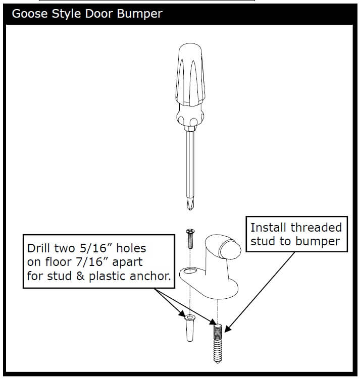 emtek 2253 installation guide for door bumper