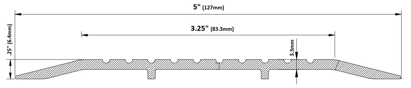 Barzen Hardware #525 5" Utility Threshold