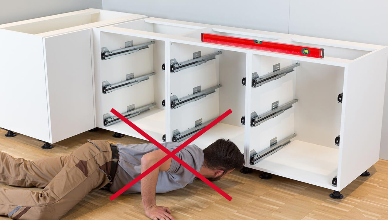Ergonomic advantages of Hafele Axilo Plinth system