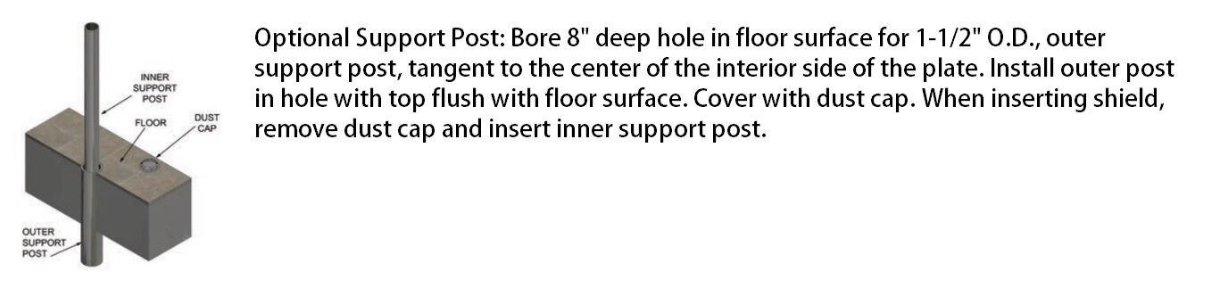 Installation Guide for Support Post for NGP Flood Shield