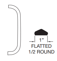 Ives 8305, 1 Flat Pull, Pull Plate