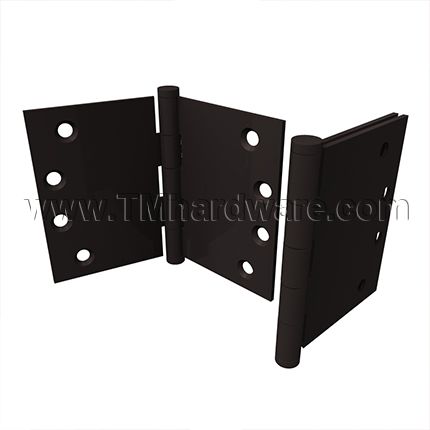 Deltana, Plain Bearing, Standard Weight, 5 Knuckle, Full Mortise, Wide Throw Hinge, 4" x 6"