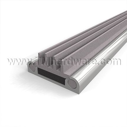 NGP 312Vx131N Accoustical Door Shoe | Aluminum | Vinyl Fins