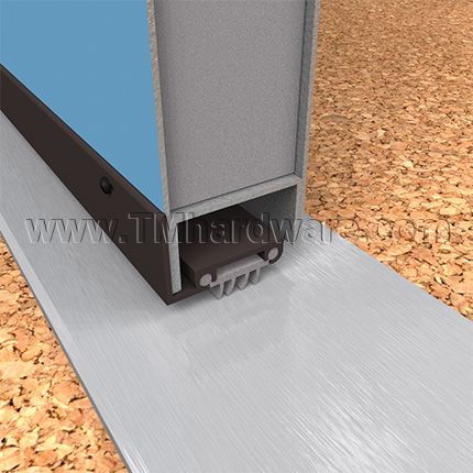NGP 313V Door Shoe Sweep Aluminum with Vinyl Seal | L Shaped