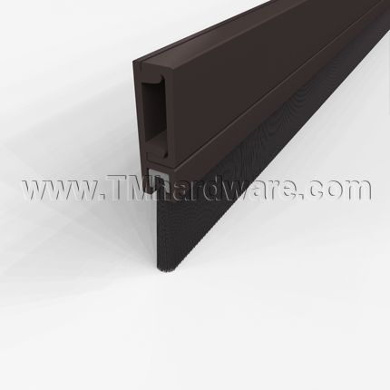 ぺこ Pemko Wrap-Around Door Shoe with Eco-V Insert, Aluminum with Mill