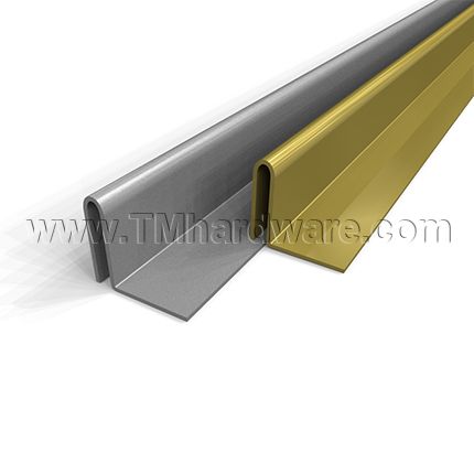 Pemko #41 Metal Weatherstrip, Bronze or Zinc Interlocking ‘L’ Shape for  Wooden Doors, .375” W, 96 Length