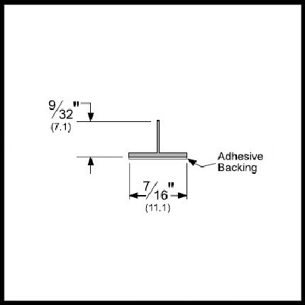 TMS Silicone Self Adhesive Weatherstrip / .375'' Wide