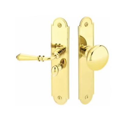 Aluminum Bronze Screen Door Handle Set – Push Button Latch For Sliding/Entry Doors