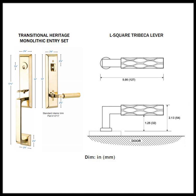 Transitional Heritage Entry Set – San Diego Hardware