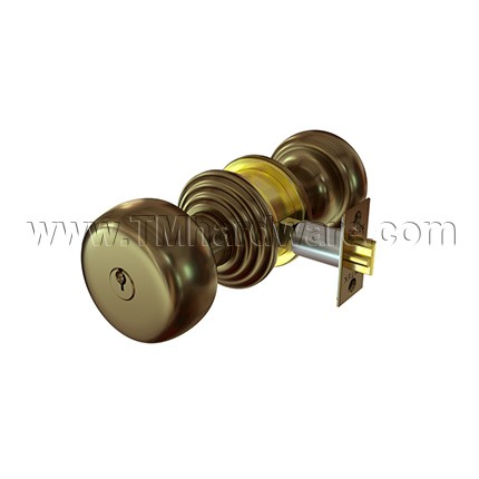 Emtek Providence Keyed Knob Classic Brass