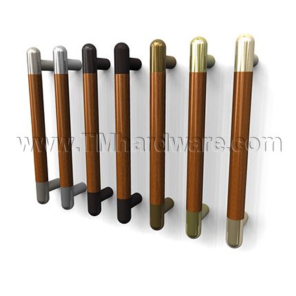 Door Pull Bars | High End Wood with Metal Trim |Rockwood RM4024 ...