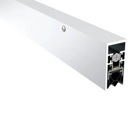 Pemko #4301 Automatic Door Bottom, Aluminum Casing with Rubber Seals, .75" Drop, Pemkoprene Insert, 36" Length, Clear Anodized Aluminum Finish