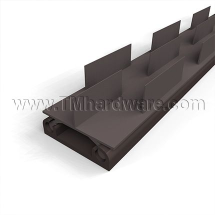 NGP 12T Door Shoe Aluminum Track with Triple Fin Seal