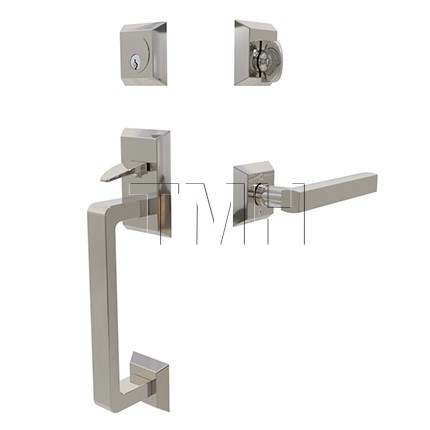 Transitional Heritage Sectional Entry set with Freestone Lever, EM4716FRL