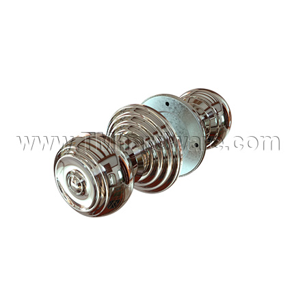 Set De Boutons De Porte Emtek 8101 - Style Corde - Laiton Nickelé - NOS Américain