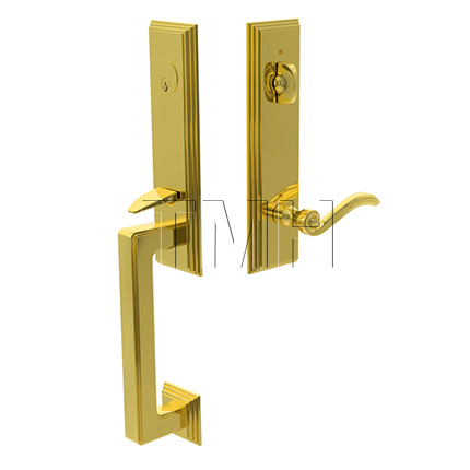 Door Locks | Wilshire Entry set | Elan Brass Lever | EM4415EN