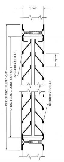 Product Specs for Door Louver 1500A