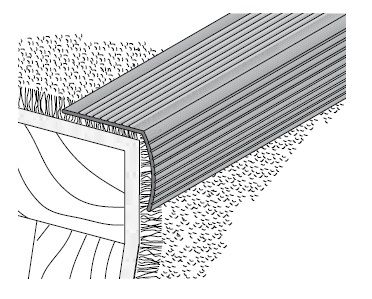 Typical Installation of Aluminum Stair Nosing by Pemko, 2120