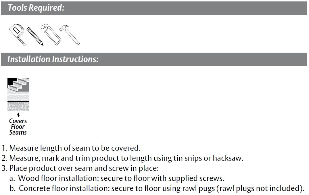 Installation Guide for Oak Wooden Seam Binding by Pemko