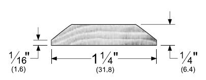 Product Specs of Oak Seam Binding for Floor Surfaces, by Pemko, 2219W