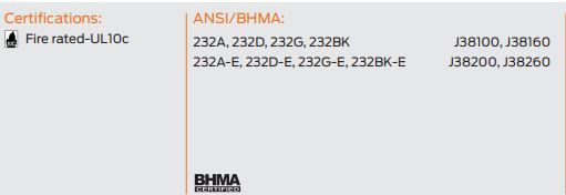 compliance details for Z232