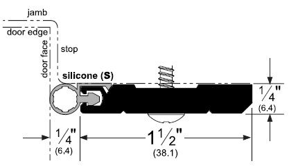 Heavy Duty Door Gasket for Headers with Silicone Seal by Pemko