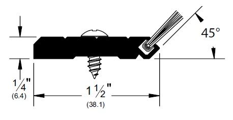 Product Specs for Heavy Duty Gasketing with Pile Brush Seal P28945