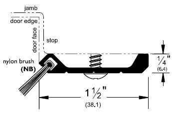Product Specs for Heavy Duty Gasketing with Pile Brush Seal - P29045