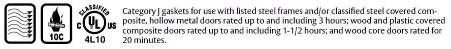 Compliance Details for Door Gasket with Eco-V Bulb Seal - 306V