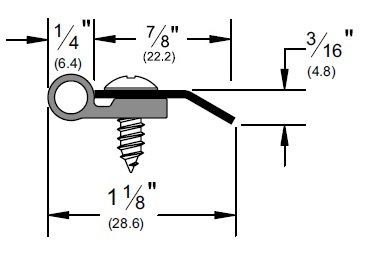 Product Specs for Stainless Steel Door Gasket with Sponge EPDM Bulb Seal, P319SSN