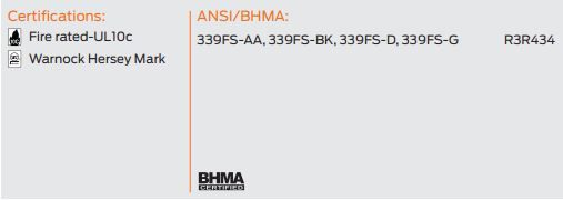 compliance details for z339fs