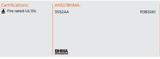 Product Specs for Z3552