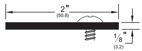 Product Specs of Overlapping Astragal for Single Active Door by Pemko - P357