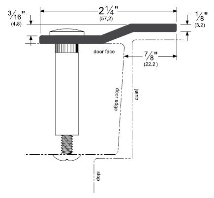 Product Specs for Steel Security Seal For Single, Outswing Door - 10 Gauge