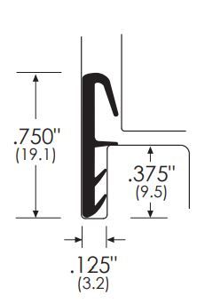 Product Specs for Kerf Weatherstrip 8043