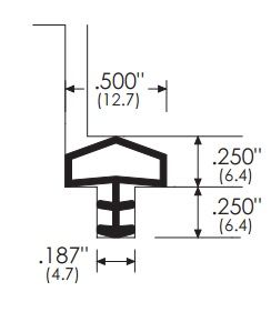 Product specs of kerf weatherstripping 8810 from zero international
