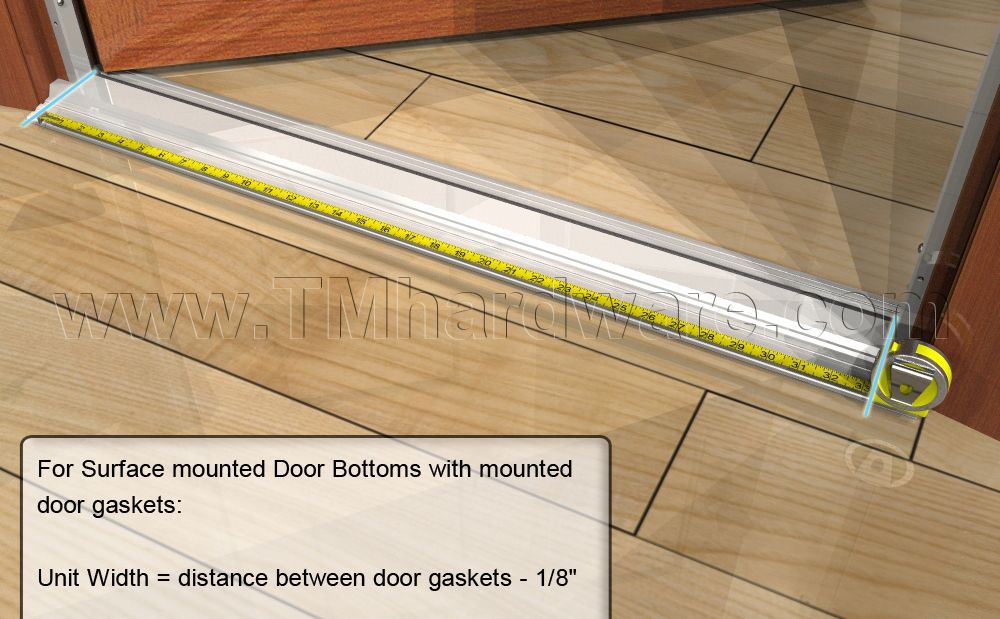 How To Measure Your Door For An Automatic Door Bottom. Trademark Hardware.