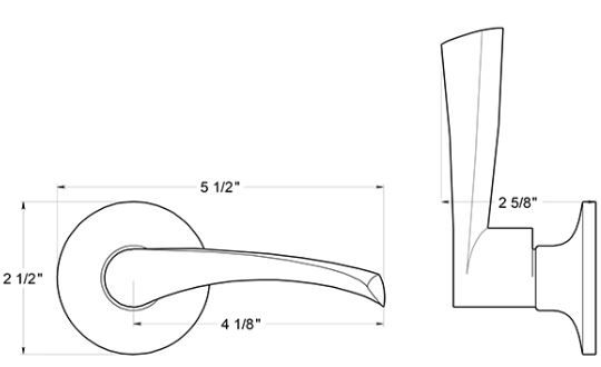 Deltana 5854D Claremont Lever, Dummy