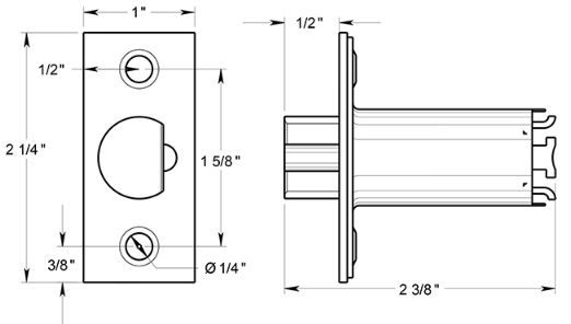 Deltana G2RL1E275 Door Latch Product Specs