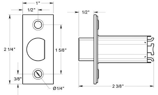Deltana G2RL1P275 Door Latch Product Specs