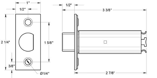 Deltana G2RLP375 Door Latch Product Specs