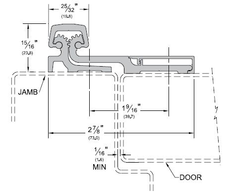 Product Specs for Full Suface Continuous Hinge by Pemko