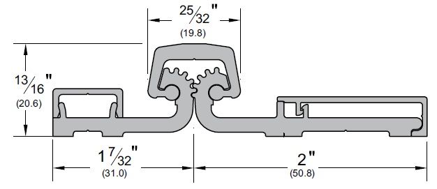 Product Specs for Full Surface with Center Pivot Continuous Hinge by Pemko