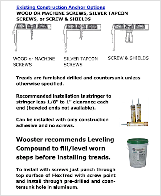 Safety Treads for old construction