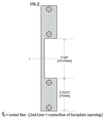 HES 1DB-2 Option Faceplate Kit Specs